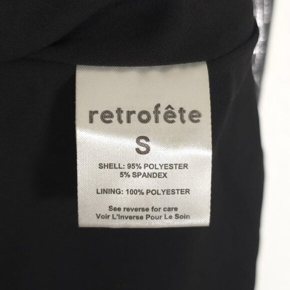 NWOT Retrofete Melody‎ Long Sleeve Mini Dress Gunmetal Silver SMALL Cutout Assym - Picture 11 of 11